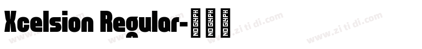 Xcelsion Regular字体转换
